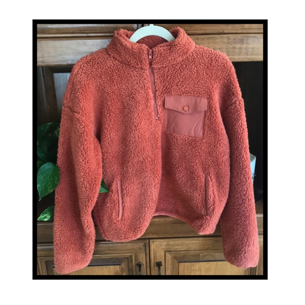 MARIKA SHERPA 1/4 zip pullover NEW WITH TAGS GREAT COLOR